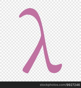 Lambda symbol, represents Gay Liberation . Template for your design. Lambda symbol icon