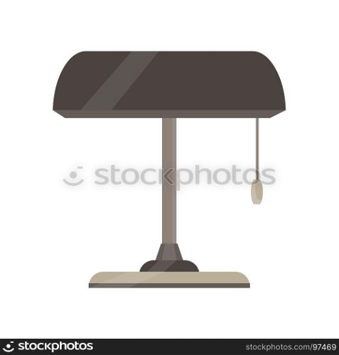 Lamp bankers vector desk illustration pull light business icon isolated furniture design