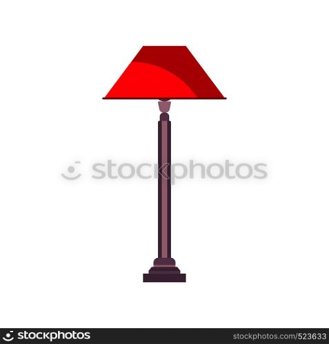 Lamp bedside light vector art isolated. Interior equipment icon front view furniture