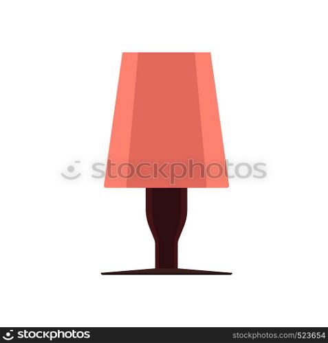Lamp bedside light vector art isolated. Interior equipment icon front view furniture elegance illumination