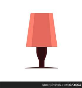 Lamp bedside light vector art isolated. Interior equipment icon front view furniture elegance illumination