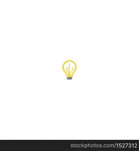 Lamp, bulp idea logo icon design concept vector illustration