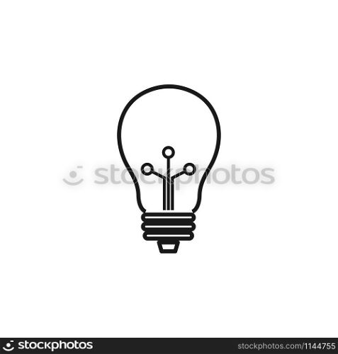 Lamp icon design template vector graphic illustration. Lamp icon design template vector illustration
