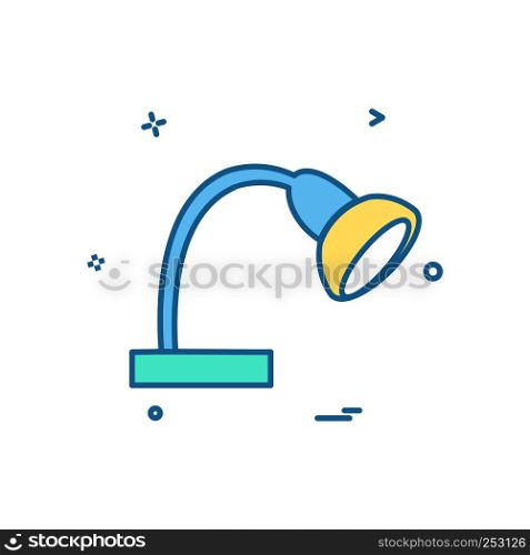 Lamp icon design vector