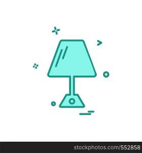 Lamp icon design vector