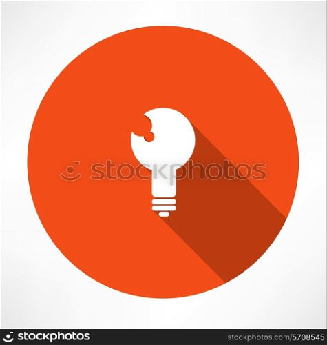 lamp icon. Flat modern style vector illustration