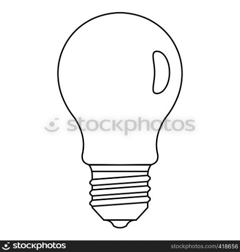 Lamp icon. Outline illustration of lamp vector icon for web. Lamp icon, outline style