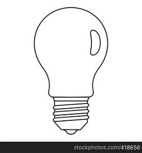 Lamp icon. Outline illustration of lamp vector icon for web. Lamp icon, outline style