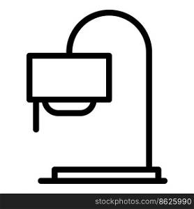 Lamp icon outline vector. Floor stand. Interior light. Lamp icon outline vector. Floor stand