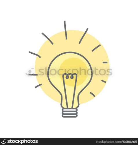 Lamp Isolated on White Background. Video Marketing. Lamp isolated on white background. Video marketing. Approaches, methods and measures to promote products and services based on video. Online video, internet technology and media social marketing