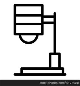 Lamp light icon outline vector. Table light. Stand lamp. Lamp light icon outline vector. Table light