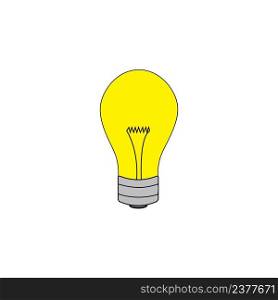 lamp logo icon vector design 