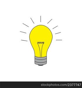 lamp logo icon vector design 
