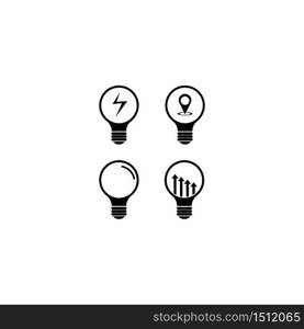 Lamp logo template icon design