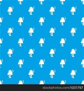 Lamp pattern vector seamless blue repeat for any use. Lamp pattern vector seamless blue