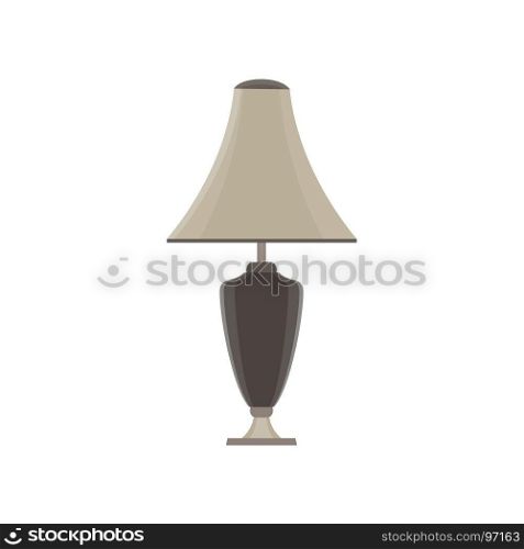Lamp table vector isolated illustration modern furniture light design icon