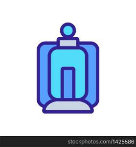 lamp with candle icon vector. lamp with candle sign. color symbol illustration. lamp with candle icon vector outline illustration