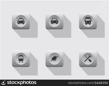 land vehicle icon theme vector art illustration. vehicle icon
