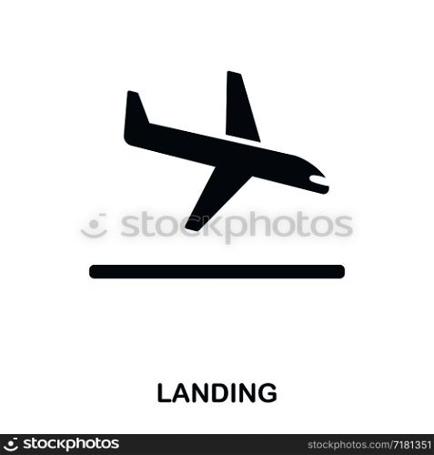 Landing icon. Line style icon design. UI. Illustration of landing icon. Pictogram isolated on white. Ready to use in web design, apps, software, print. Landing icon. Line style icon design. UI. Illustration of landing icon. Pictogram isolated on white. Ready to use in web design, apps, software, print.