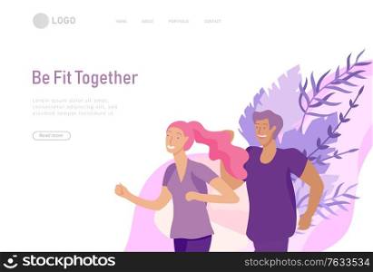 landing page template with Happy Lover Relationship, scenes with romantic couple walking outdoor, running. Characters Valentine day Set. Colorful illustration. landing page template with Happy Lover Relationship, scenes with romantic couple walking outdoor, running. Characters Valentine day Set. Colorful