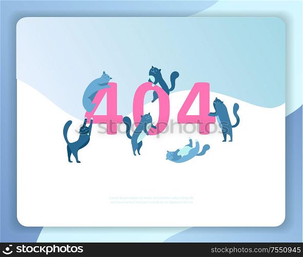 Landing page templates Error page illustration with cat or kitten characters and cat. Page not found. Vector concept illustration for 404 error with Funny cartoon workers. Landing page templates Error page illustration with People characters. Page not found. Vector concept illustration for 404 error with Funny cartoon