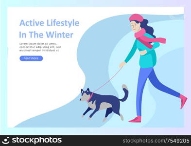 Landing page templates. People dressed in winter clothes or outerwear performing outdoor activities fun. Snow festival, sledding or snowboard. Christmas family ski skating, skiing extreme sport. Set of Landing page templates. People dressed in winter clothes or outerwear performing outdoor activities fun. Snow festival, sledding or snowboard. Christmas family ski skating, skiing extreme