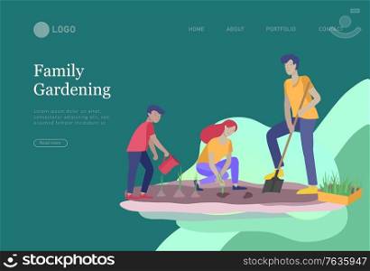 landing pages set with Collection of family hobby activities. Mother, father and children spend time together. Cartoon vector illustration. landing pages set with Collection of family hobby activities. Mother, father and children spend time together. Cartoon vector