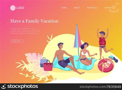 landing pages set with Collection of family hobby activities. Mother, father and children spend time together. Cartoon vector illustration. landing pages set with Collection of family hobby activities. Mother, father and children spend time together. Cartoon vector