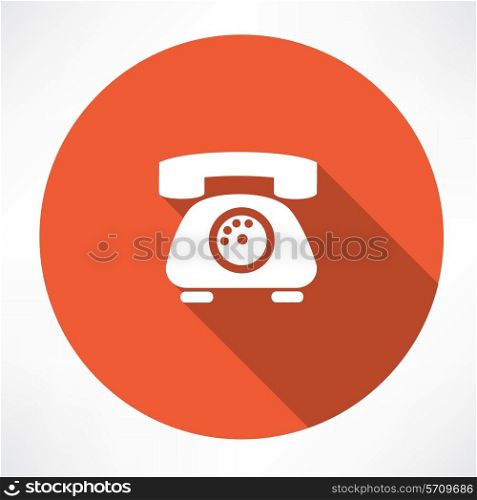 landline phone icon. Flat modern style vector illustration