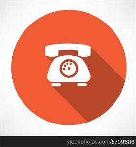 landline phone icon. Flat modern style vector illustration