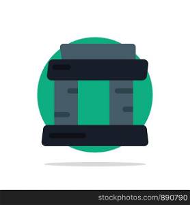 Landmark, Paris, Tower Abstract Circle Background Flat color Icon