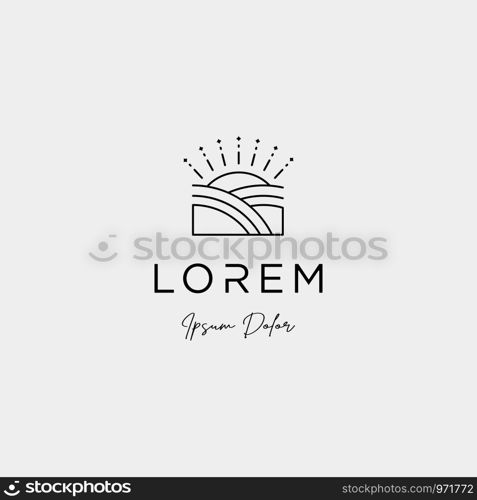 Landscape Logo design for landscaping company. Landscape Logo design for landscaping vector icon