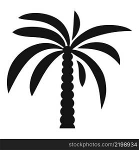 Landscape palm icon simple vector. Coconut tree. Summer leaf. Landscape palm icon simple vector. Coconut tree