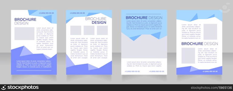 Language program promotion blank brochure layout design. Study abroad. Vertical poster template set with empty copy space for text. Premade corporate reports collection. Editable flyer paper pages. Language program promotion blank brochure layout design