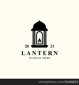 lantern design minimalist logo concept