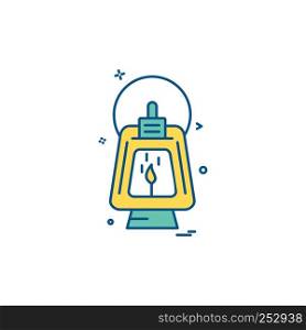 Lantern icon design vector