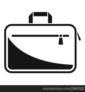 Laptop bag equipment icon simple vector. Backpack case. Business suitcase. Laptop bag equipment icon simple vector. Backpack case