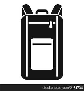 Laptop bag icon simple vector. Backpack case. Business suitcase. Laptop bag icon simple vector. Backpack case