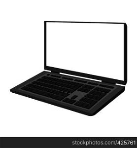 Laptop cartoon icon. Single symbol isolated on a white background. Laptop cartoon icon