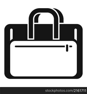 Laptop case icon simple vector. Briefcase bag. Business suitcase. Laptop case icon simple vector. Briefcase bag