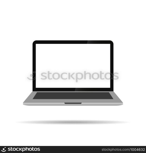 Laptop computer device. Vector techonoly illustration. Vector. Laptop computer device
