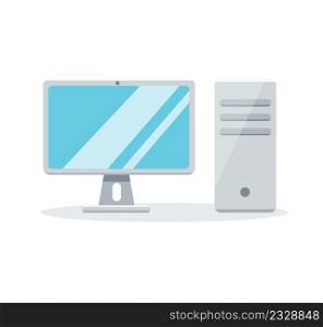 laptop computer flat vector icon illustration 