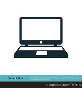 Laptop, Computer Icon Vector Logo Template Illustration Design. Vector EPS 10.