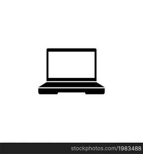 Laptop Computer, Notebook or Netbook. Flat Vector Icon illustration. Simple black symbol on white background. Laptop Computer, Notebook or Netbook sign design template for web and mobile UI element. Laptop Computer, Notebook or Netbook. Flat Vector Icon illustration. Simple black symbol on white background. Laptop Computer, Notebook or Netbook sign design template for web and mobile UI element.