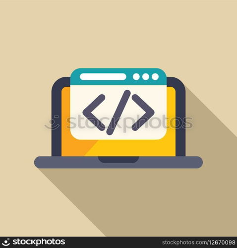 Laptop displaying html code on its screen, representing web development and programming concepts. Laptop showing html code on screen with shadow