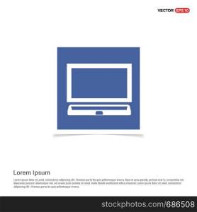 Laptop Icon - Blue photo Frame