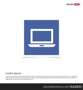 Laptop Icon - Blue photo Frame