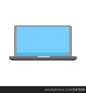 Laptop icon. Computer symbol. Information Technology, PC button. Flat style vector character illustration isolated on white background. Laptop icon. Computer symbol. Information Technology, PC button.