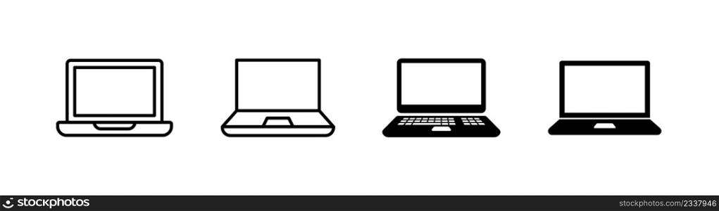 Laptop icon design element suitable for website, print design or app