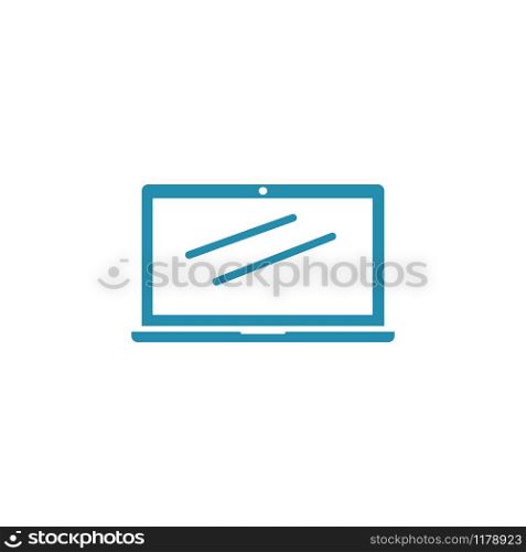 Laptop icon design template vector